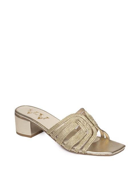 Sandalo rafia oro VINCENT VEGA | BOLTON PTQ40RAFIA-GOLD